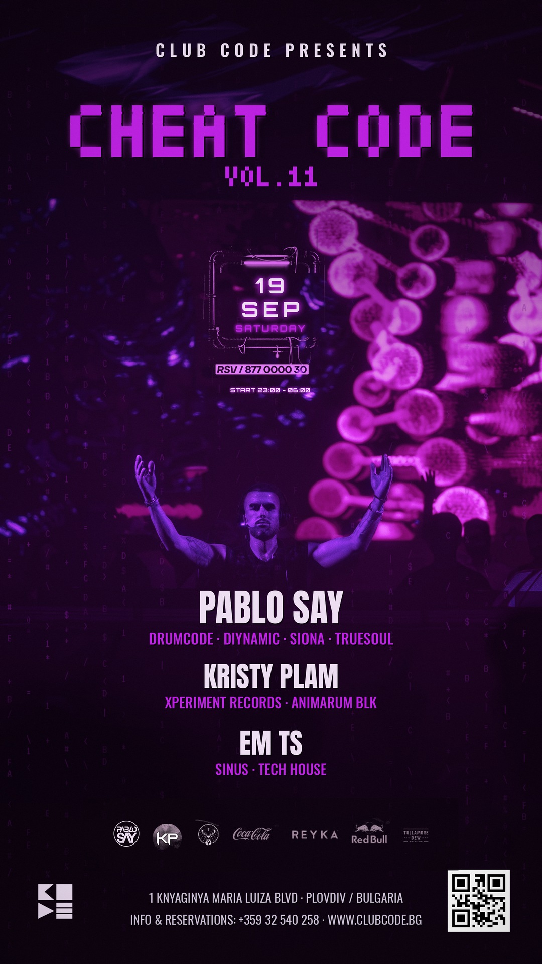 CHEAT CODE vol.11: Pablo Say + Kristy Plam + EM TS