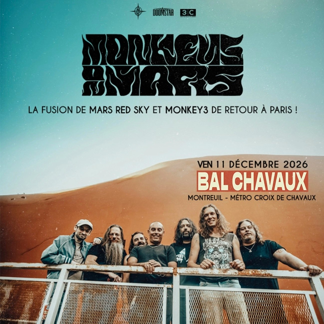 MONKEYS ON MARS (Mars Red Sky + Monkey3) + Guest 