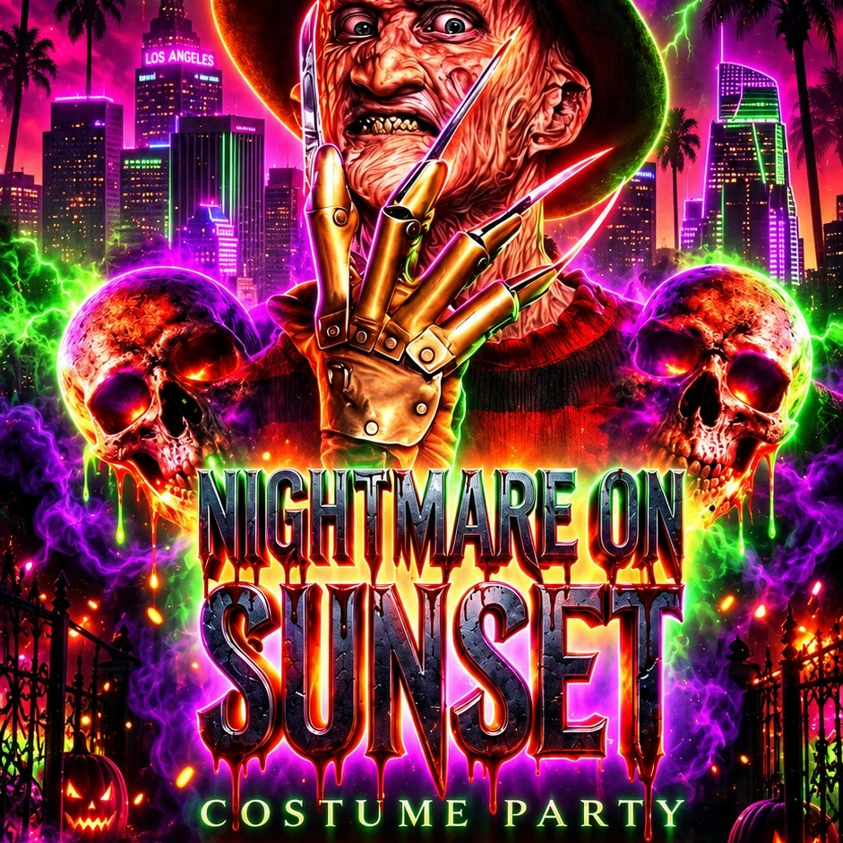 18+ SATURDAY NIGHTMARE ON SUNSET LOS GLOBOS HALLOW