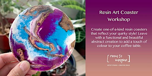 Resin Art Coaster Workshop @ Room To Imagine