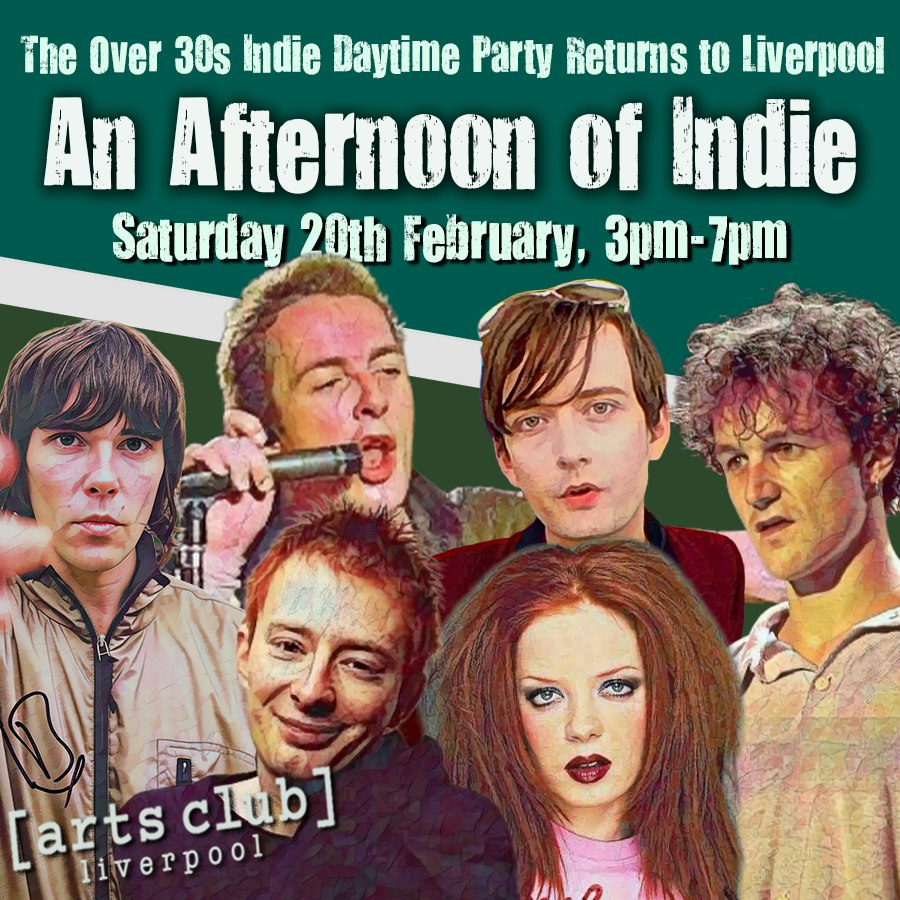 An Afternoon of Indie LIVERPOOL (Over 30s Only)