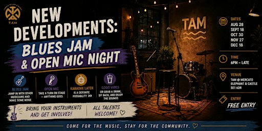 New Developments: Blues Jam & Open Mic Night