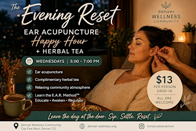 Evening Community Ear Acupuncture + Herbal Tea