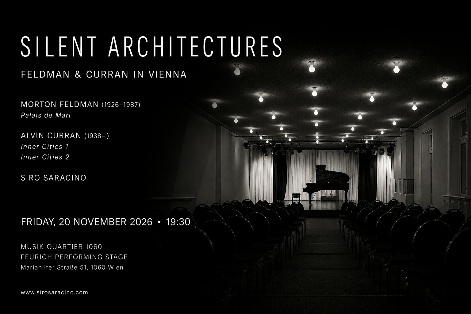 Silent Architectures — Feldman & Curran in Vienna