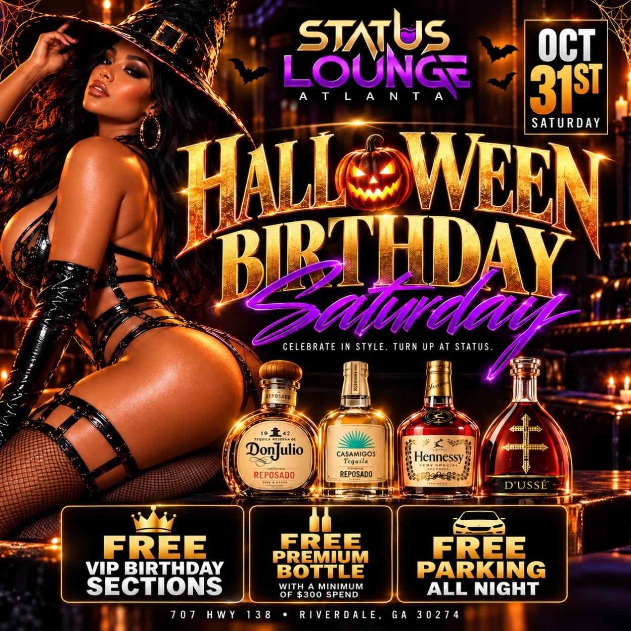 HALLOWEEN NIGHT @ STATUS LOUNGE FREE SECTIONS/ ENTRY W/RSVP