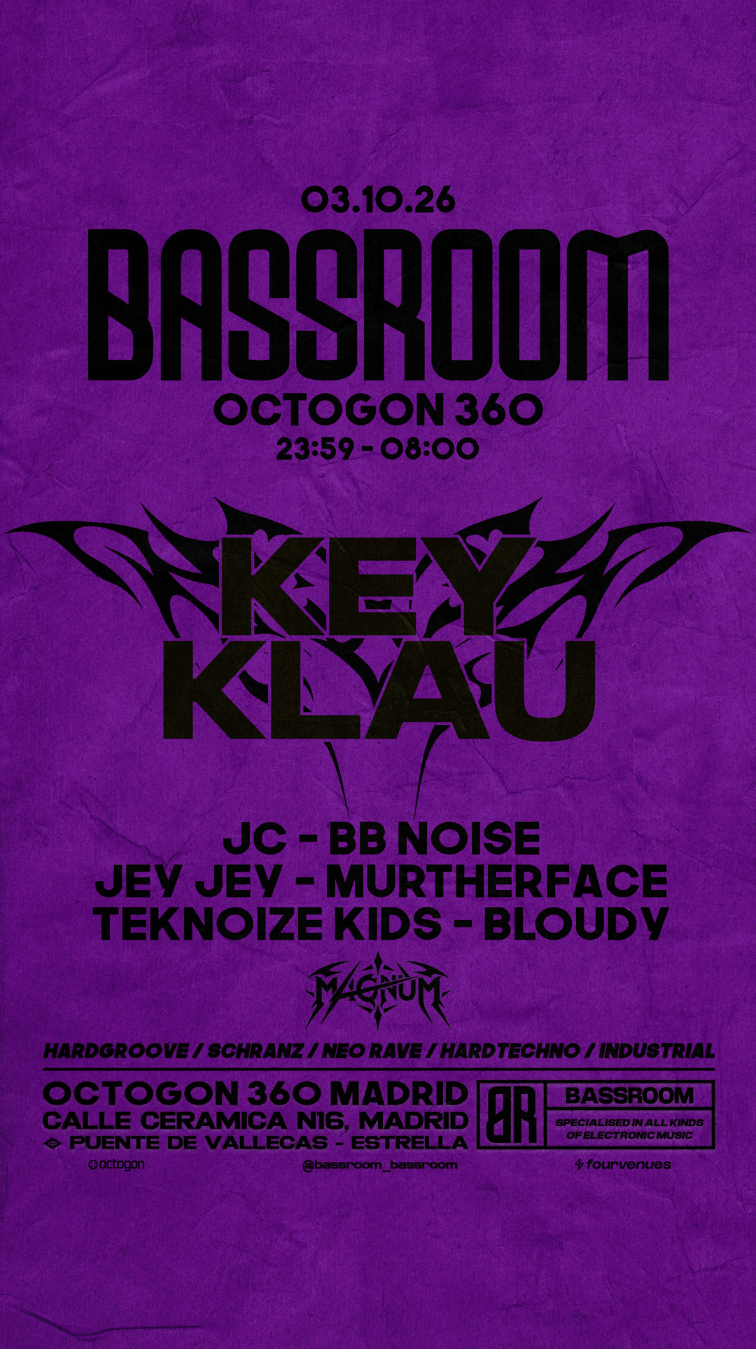 BASSROOM - KEY KLAU + JC + BB NOISE + JEY JEY + MURTHERFACE + TEKNOIZE KIDS + BLOUDY