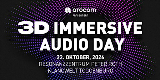 3D Immersive Audio Day 2026