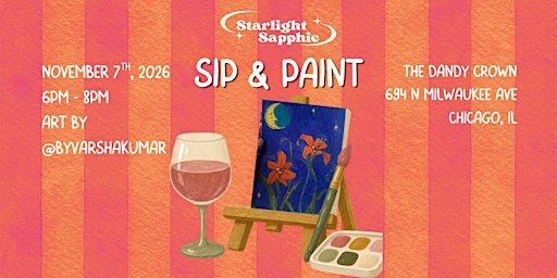 Starlight Sapphic: Sip & Paint