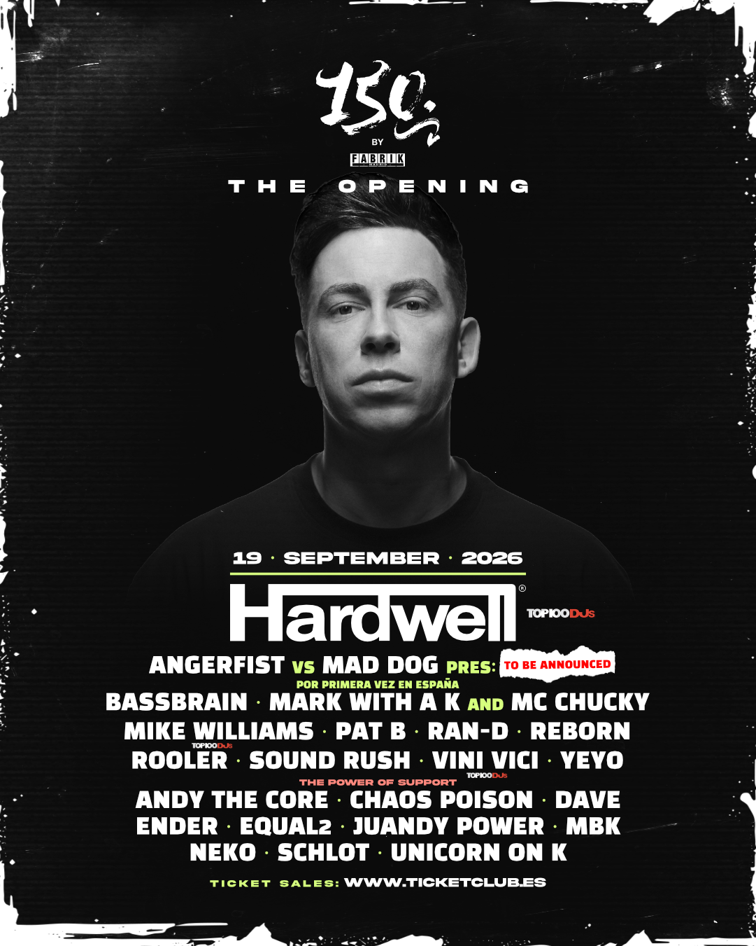 150 with Hardwell in Fabrik