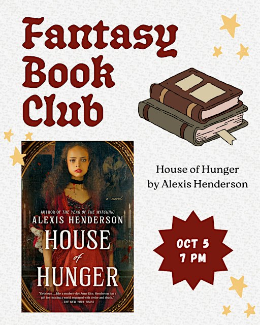 October Fantasy Book Club: House of Hunger