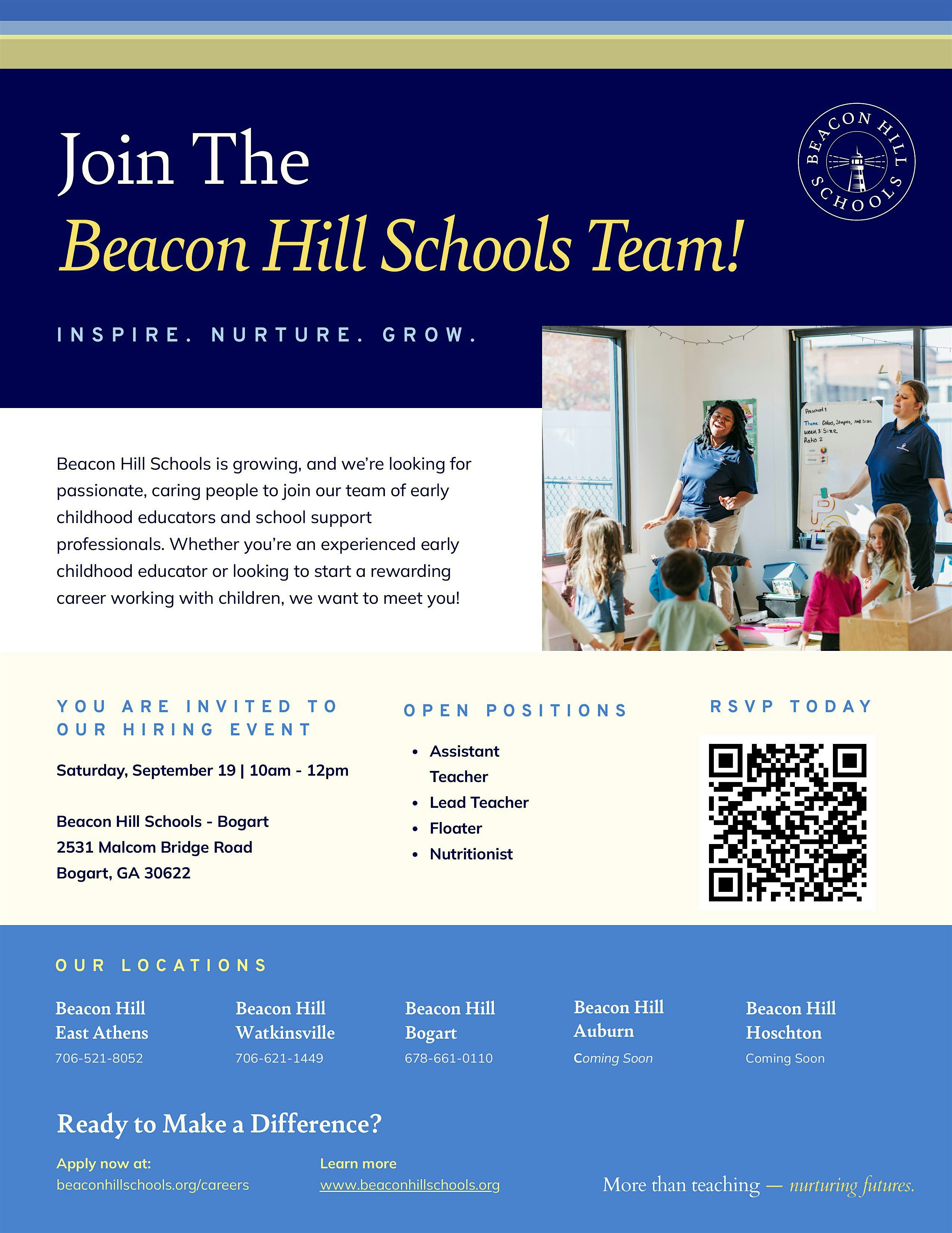 School Hiring Event - Beacon Hill Schools
