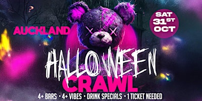 Auckland's Haunted Hop 2026: Halloween Bar Crawl (Saturday, Oct 31)