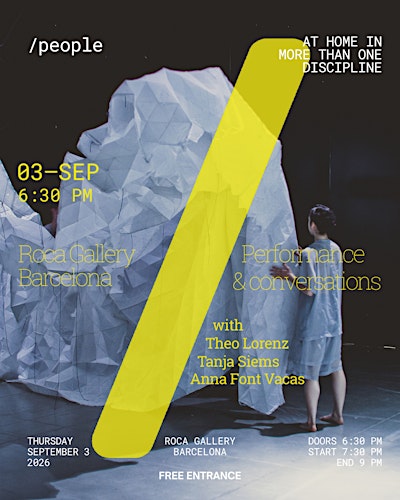 /people: At Home in More Than One Discipline — Performance & Conversations