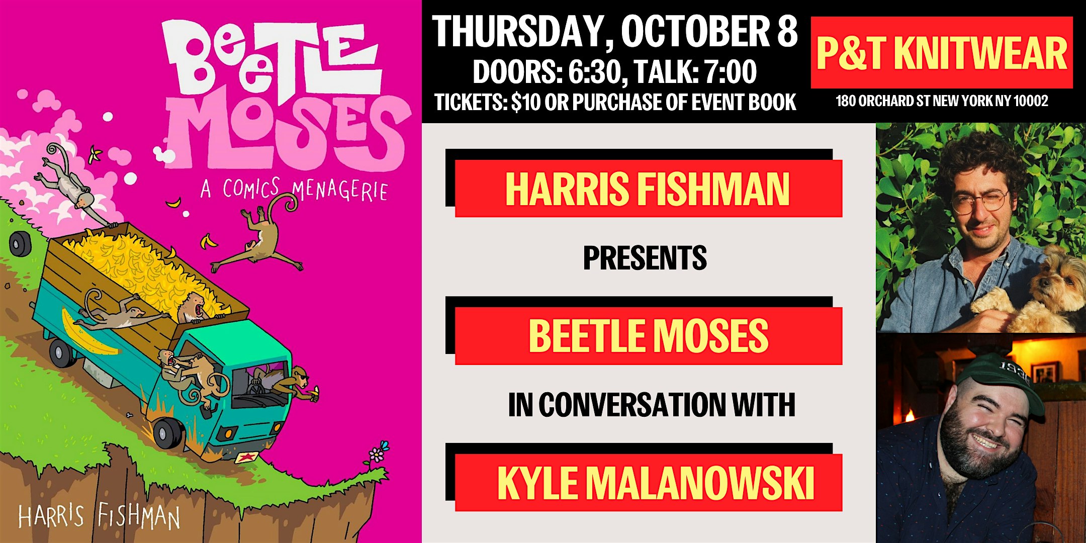 Harris Fishman presents Beetle Moses, with Kyle Malanowski