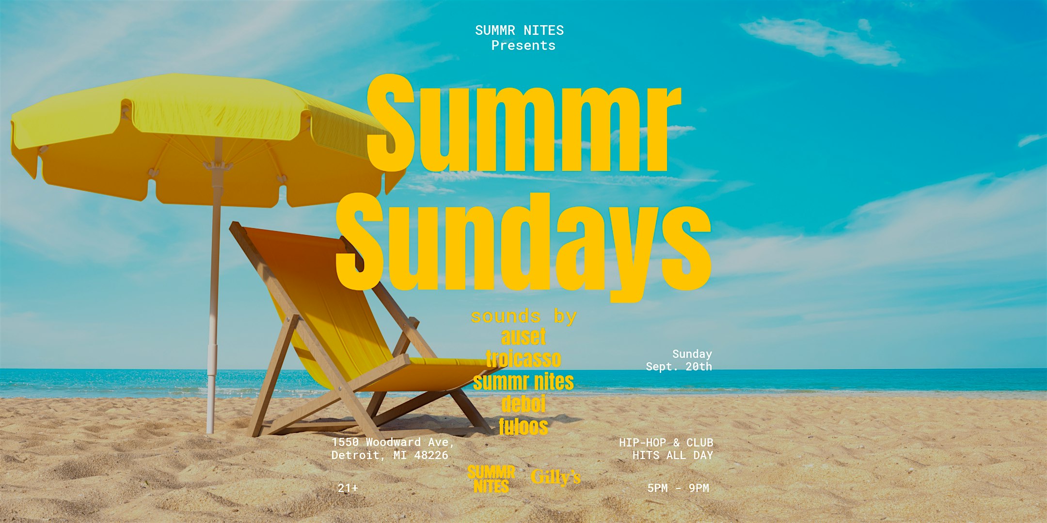 SUMMR SUNDAYS: SEASON FINALE AT GILLY'S ROOFTOP