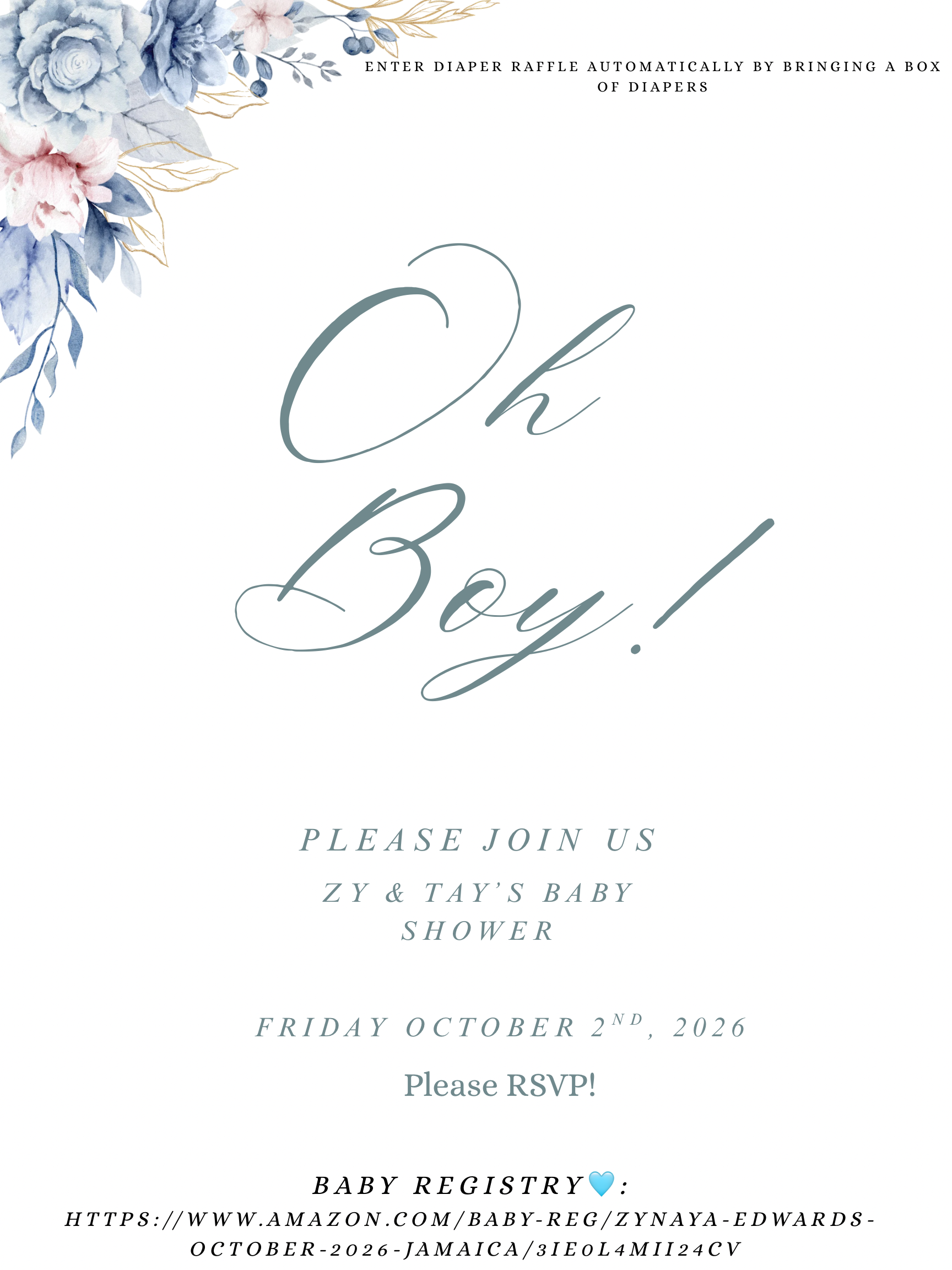 Zy & Tay Baby Shower🩵