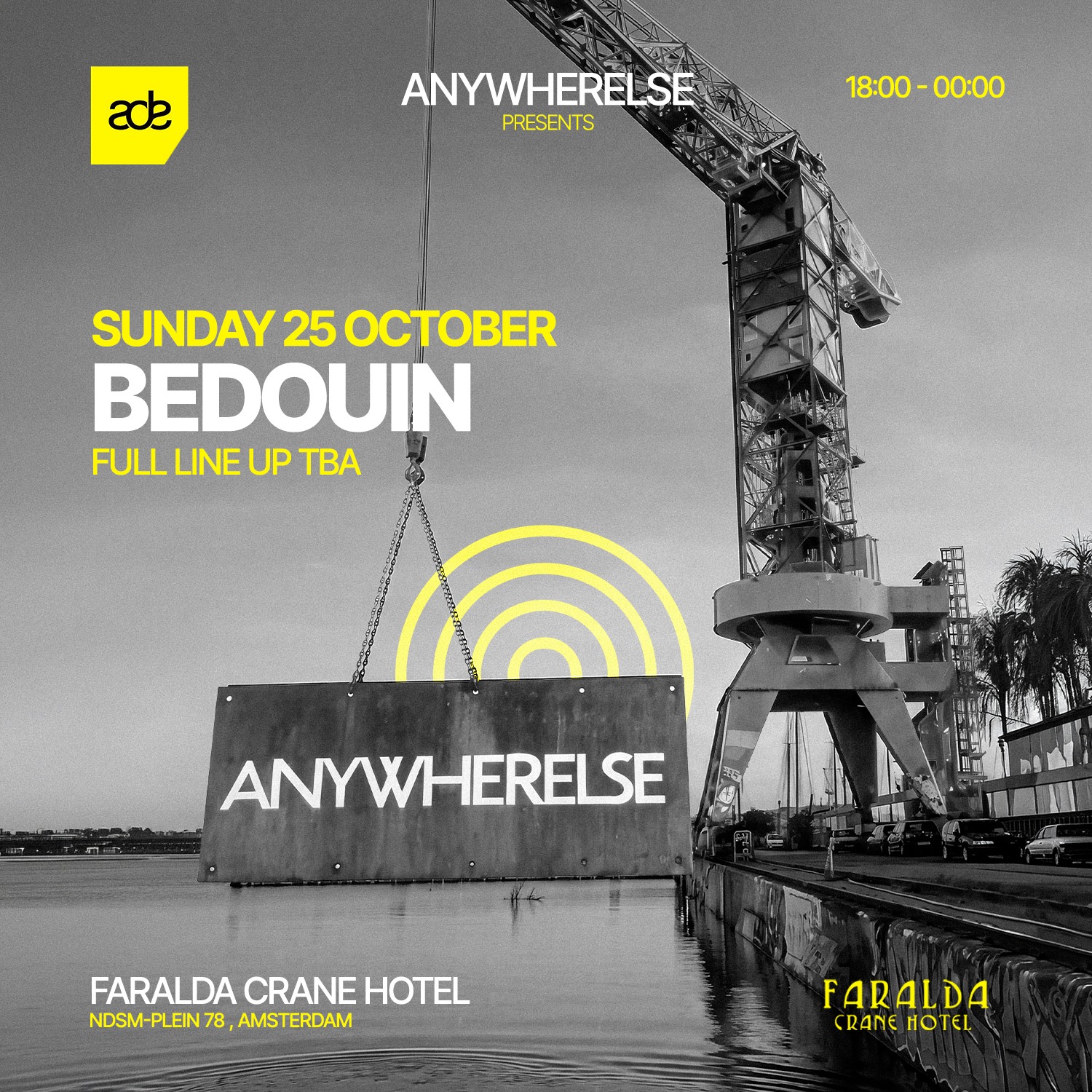 Anywherelse presents: Bedouin at Faralda Crane — ADE 2026