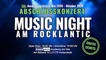 141. MUSIC NIGHT mit Open Stage | Abschlusskonzert Sängerausbildung