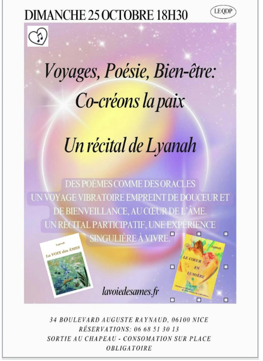Voyages, Poésie, Bien-être : Co-créons la paix
