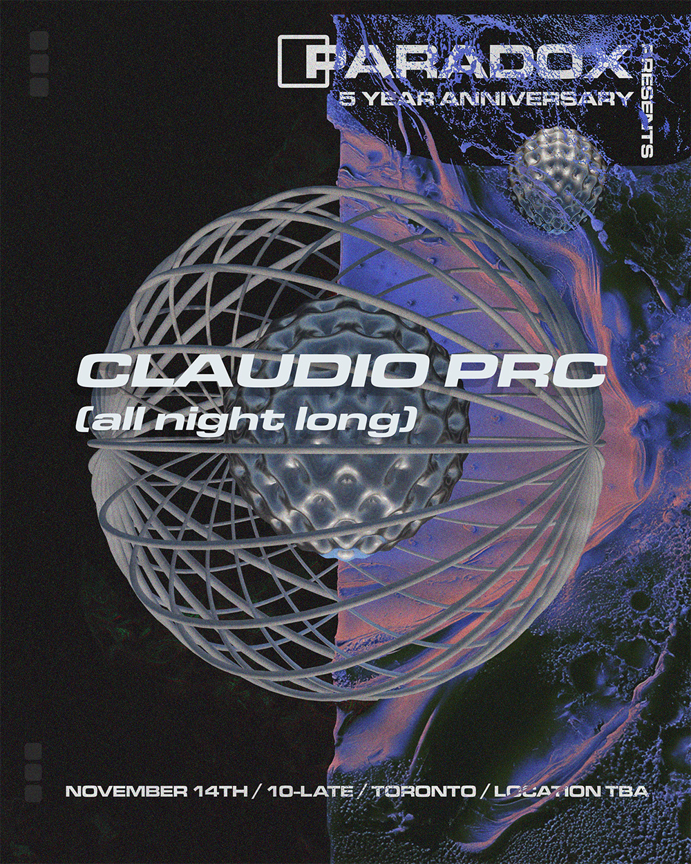 PARADOX Celebrates: 5 Year Anniversary with Claudio PRC (All Night Long)