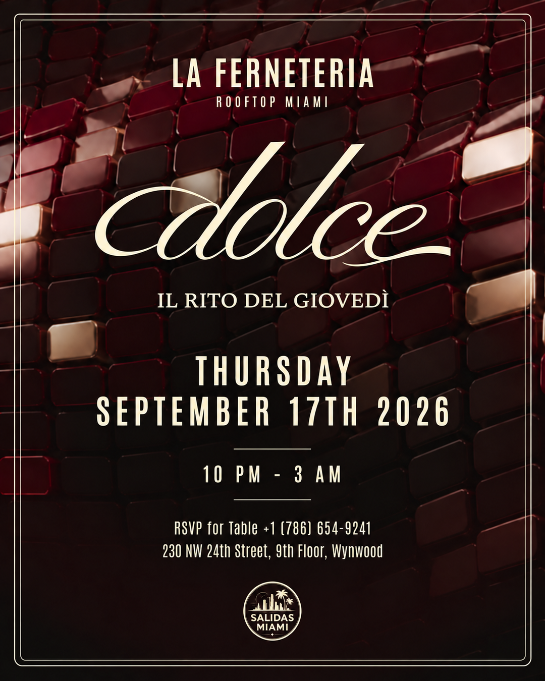 DOLCE | La Fernetería Rooftop · Sep 17