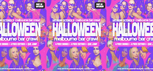Halloween Bar Crawl  PT.02 → Melbourne 2026 → SATURDAY OCTOBER 31