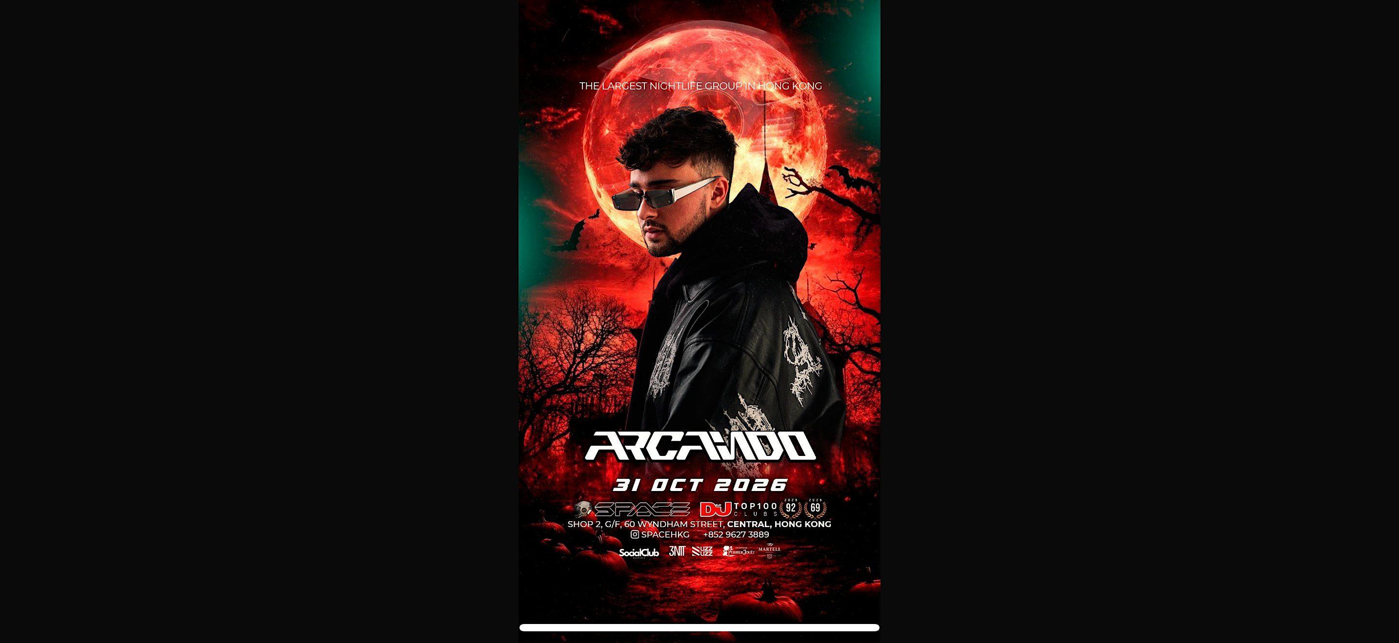 10月31號 Halloween  DnB 破億流量 Arcando @ Space Club