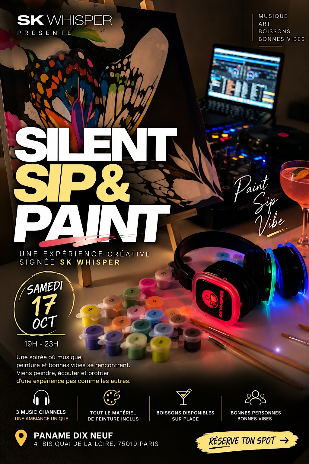 SILENT SIP & PAINT