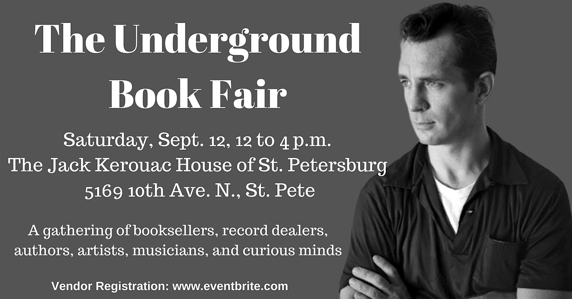 The Underground Book Fair at the Kerouac House - Sept. 12