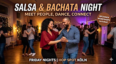 Freunde Kennenlernen: Salsa & Bachata Workshop für Anfänger inkl. Party
