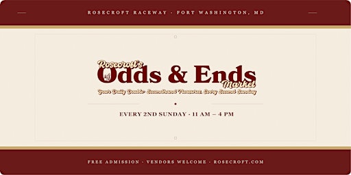 Rosecroft's Odds & Ends Market - September