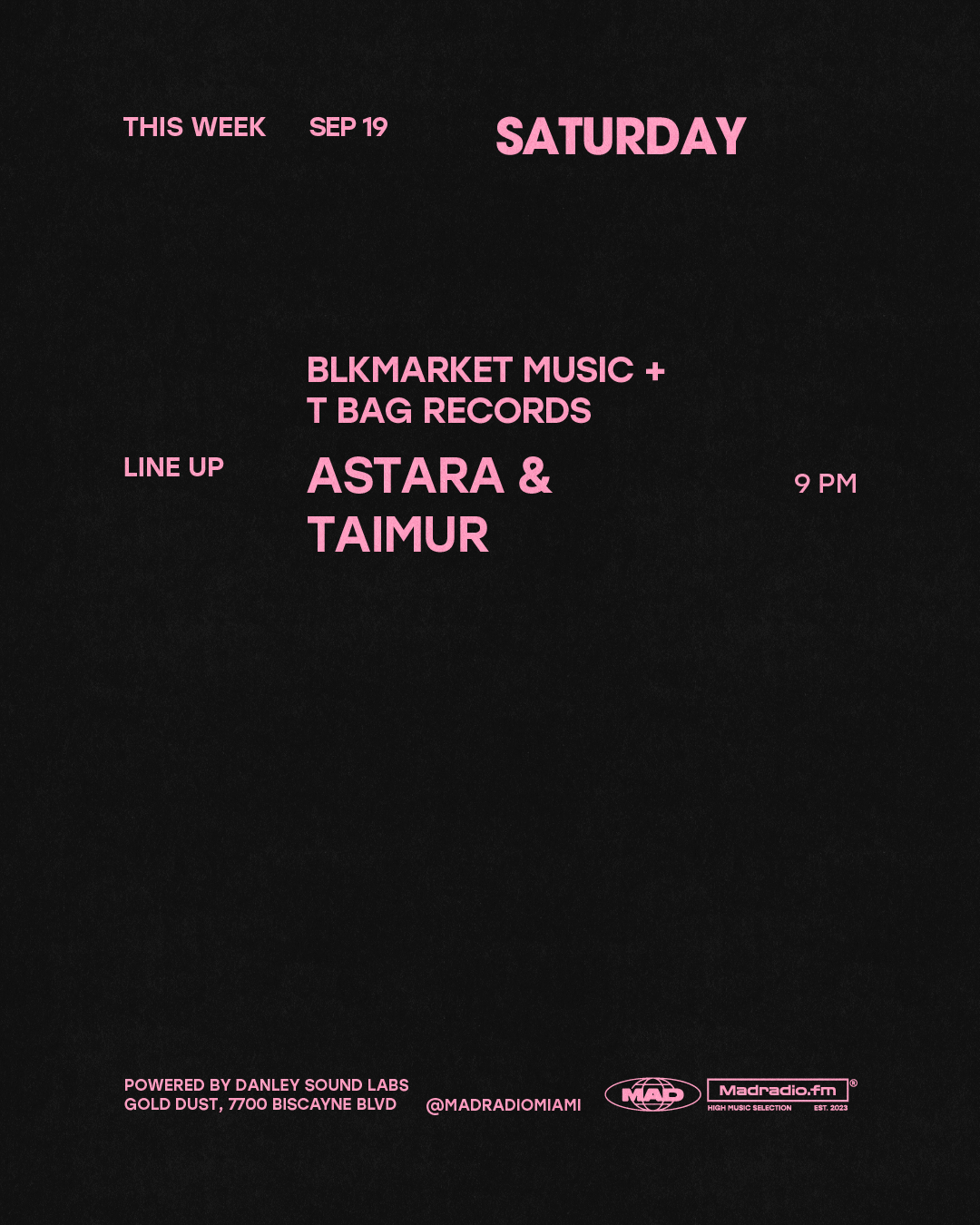 BLKMARKET MUSIC + T BAG RECORDS: ASTARA & Taimur