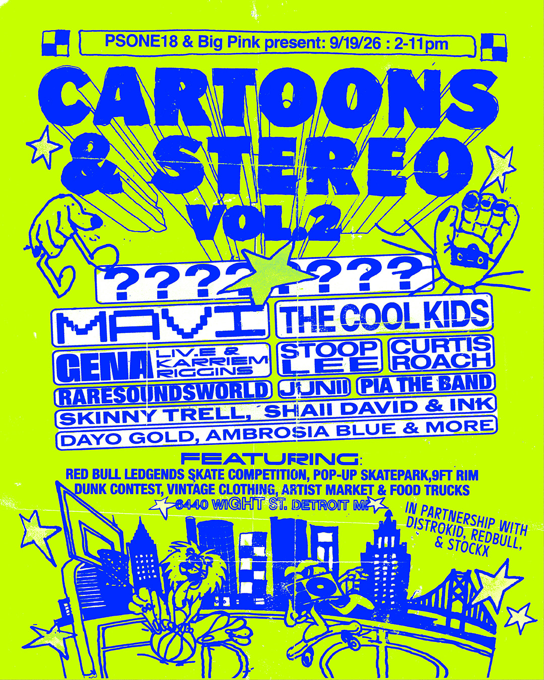 CARTOONS & STEREO VOL. 2: A SKATEBOARDING + MUSIC FESTIVAL