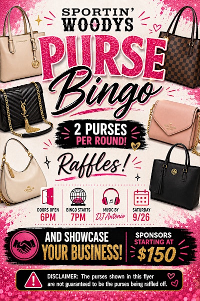 Designer Purse Bingo