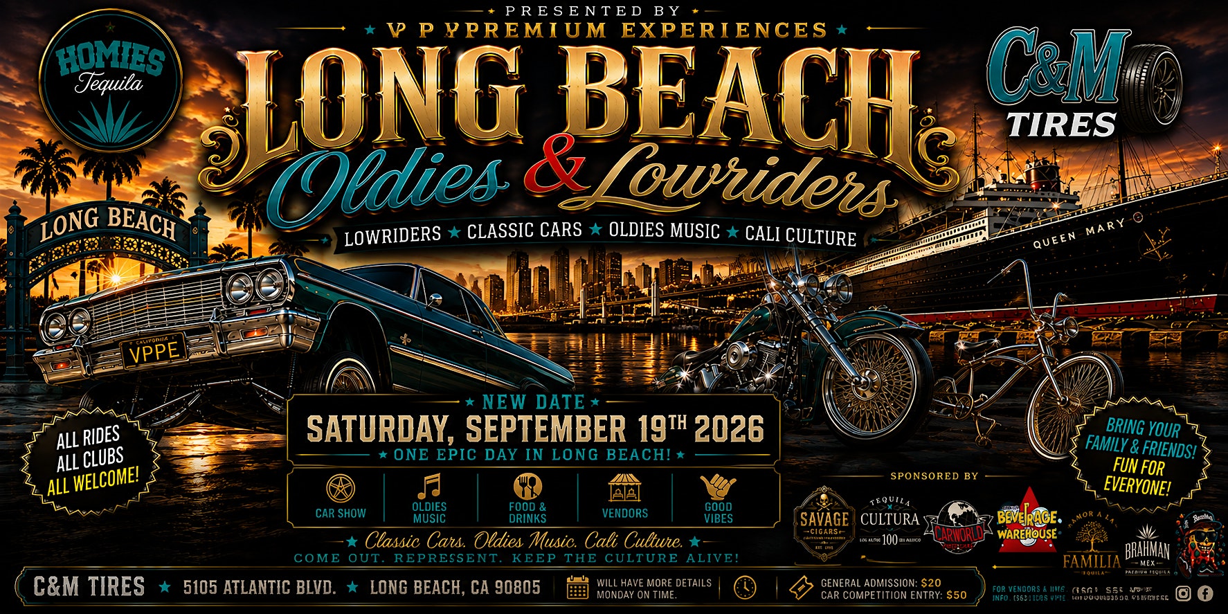 Long Beach Oldies, Lowriders & Tequila Tasting