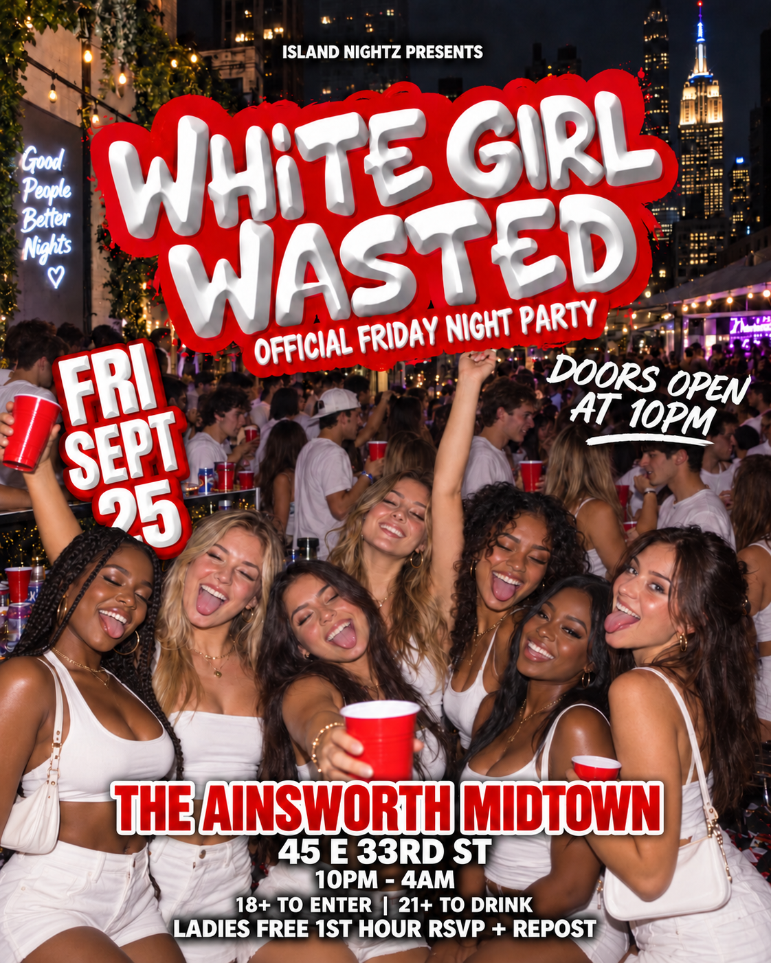White Girl Wasted @ The Ainsworth (18+)