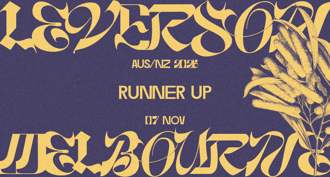 leverson x RUNNER UP (aus/nz tour 2026)