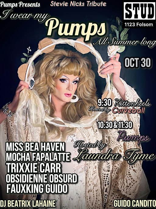 Pumps at The Stud : Stevie Nicks Tribute Halloween Kickoff