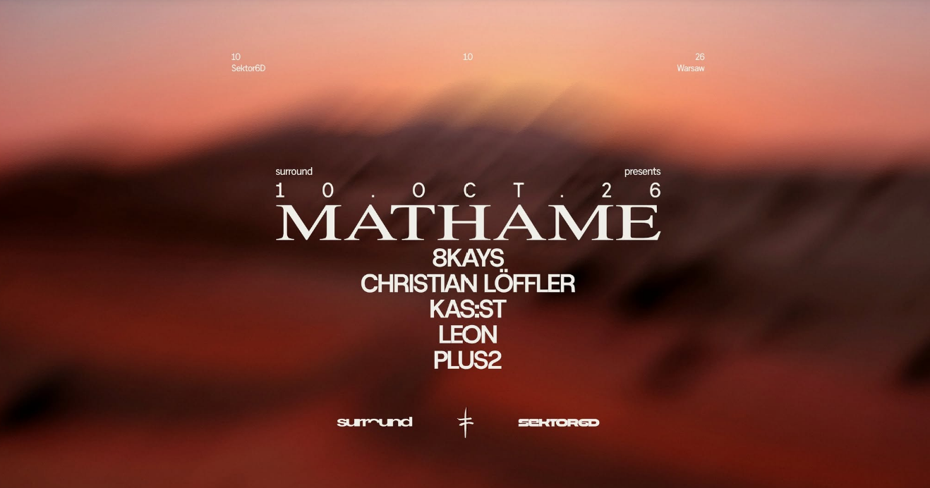 surround pres. MATHAME, KAS:ST, CHRISTIAN LÖFFLER + more