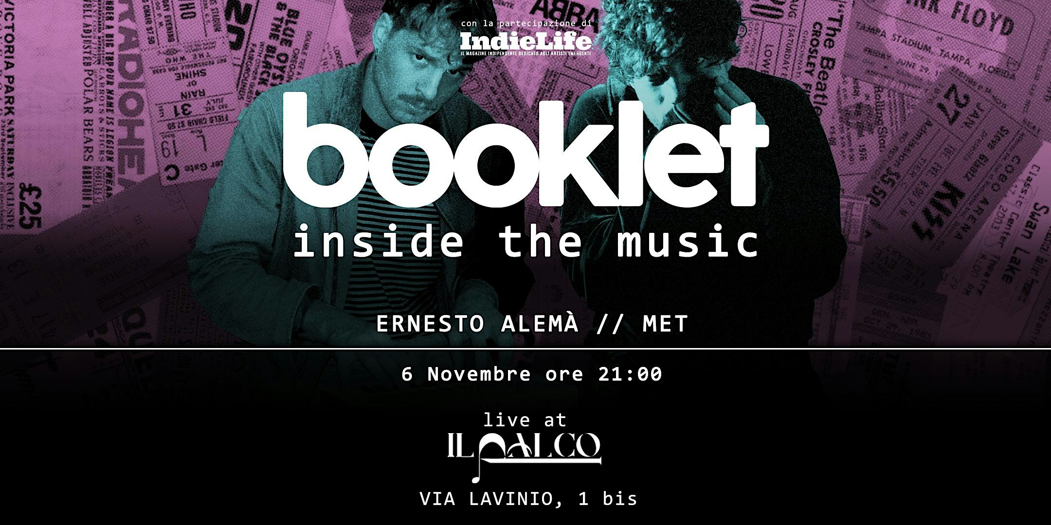 Ernesto Alemà//MET live@ilPalco - 6 novembre 2026
