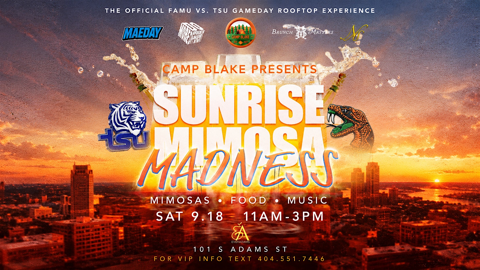 Sunrise Mimosa Madness : FAMU vs. TSU Day Party