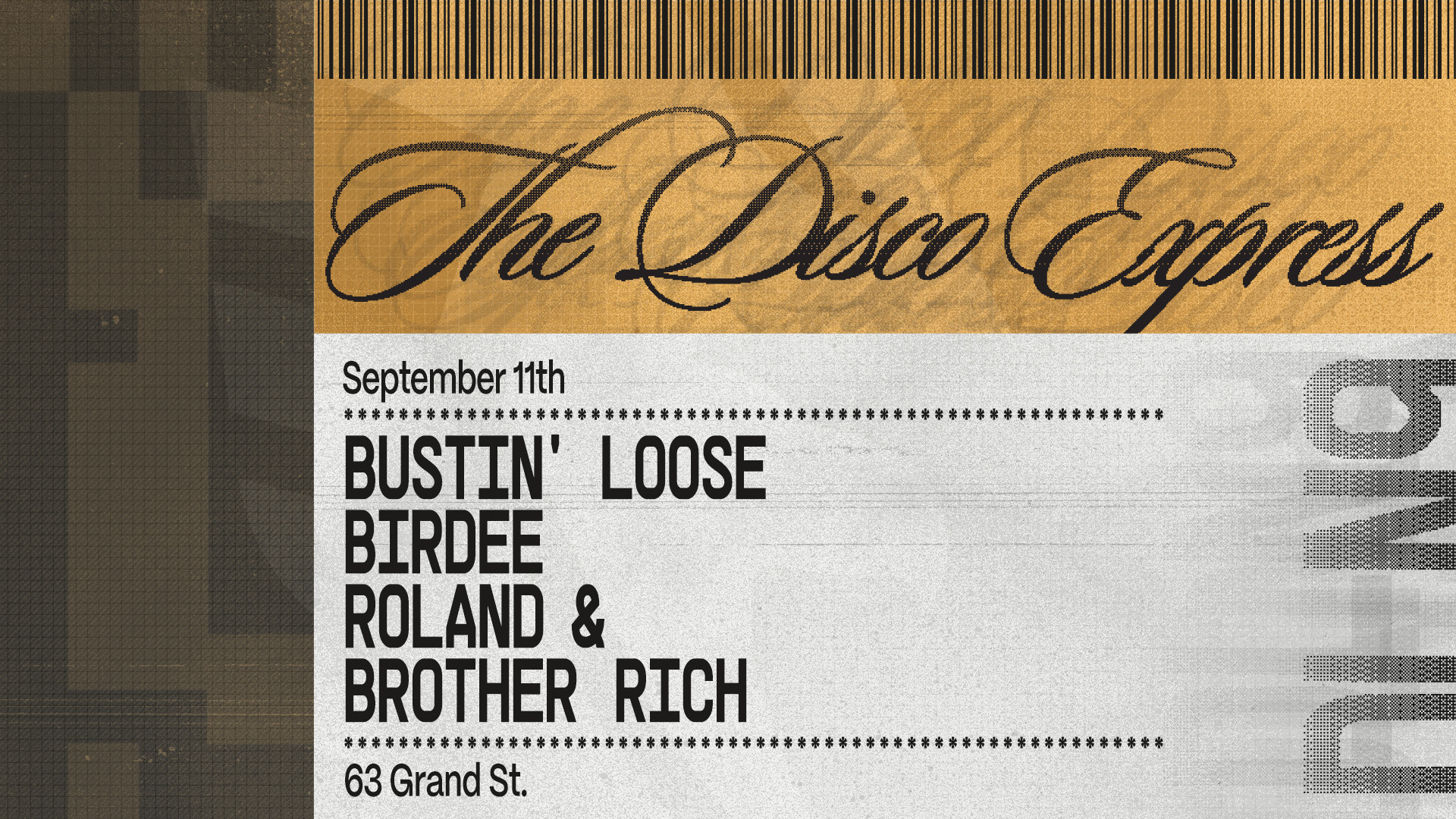 The Disco Express: Roland & Brother Rich, Bustin' Loose, Birdee - Dead Letter No.9