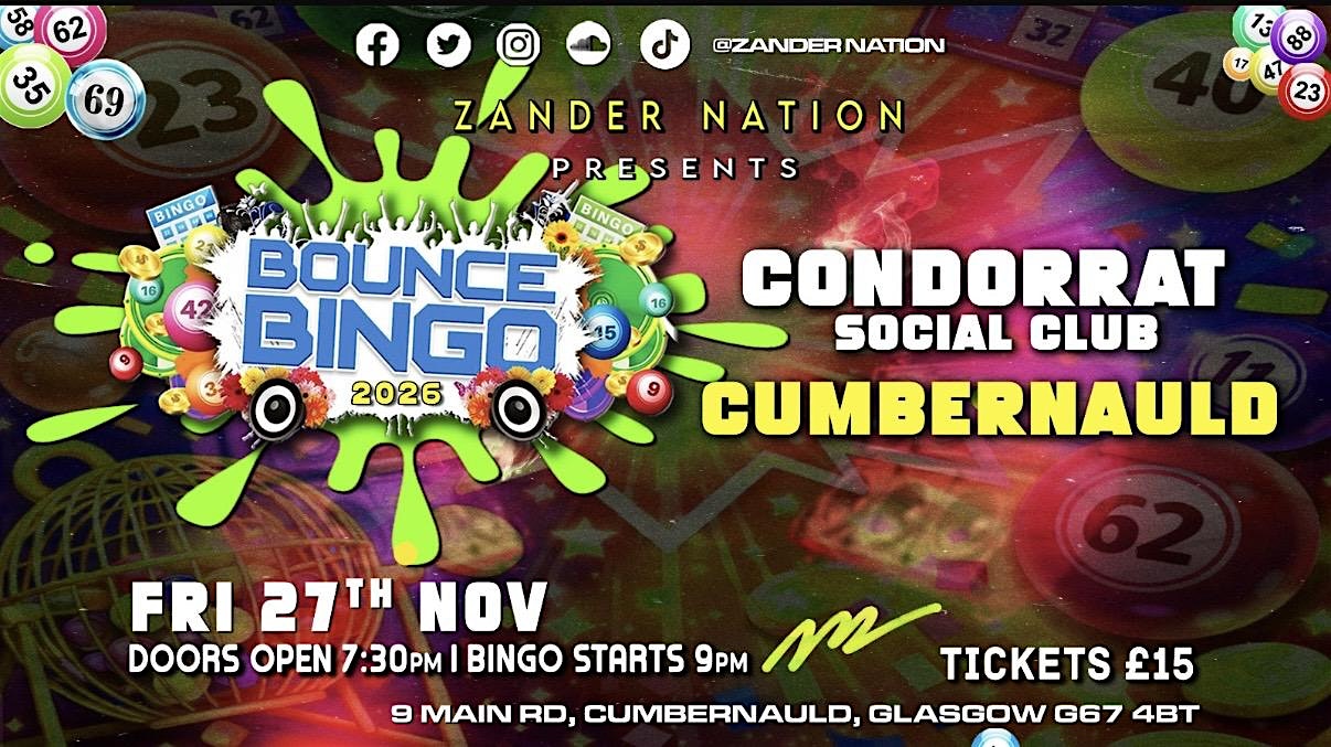 Zandernation at Condorrat Social Club