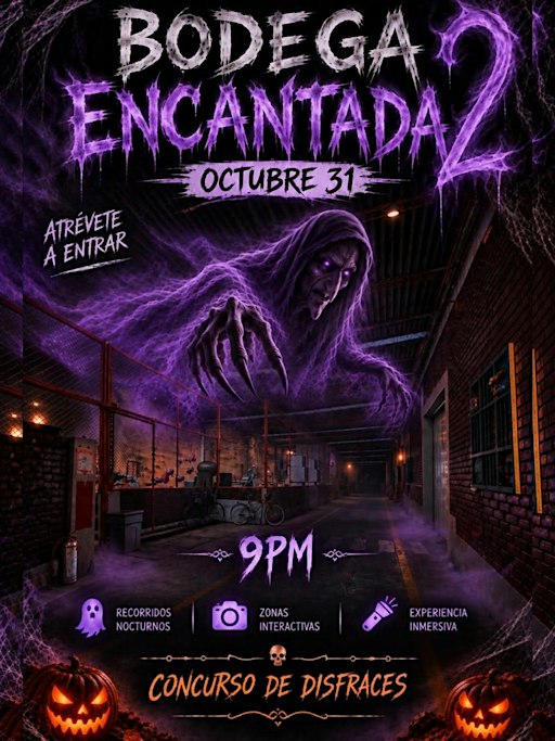 Bodega Encantada 2.  Fiesta de disfraces. Concierto de la banda No stories.