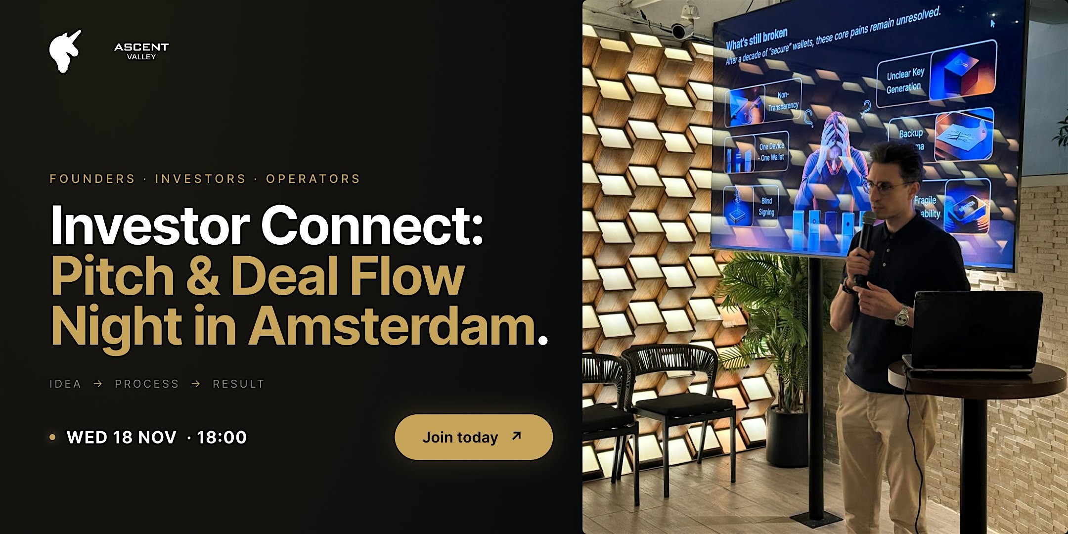 Investor Connect: Pitch & Deal Flow Night | Amsterdam