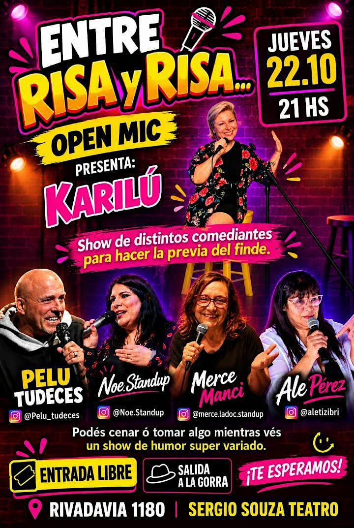 Open Mic. Presenta: Karilú.