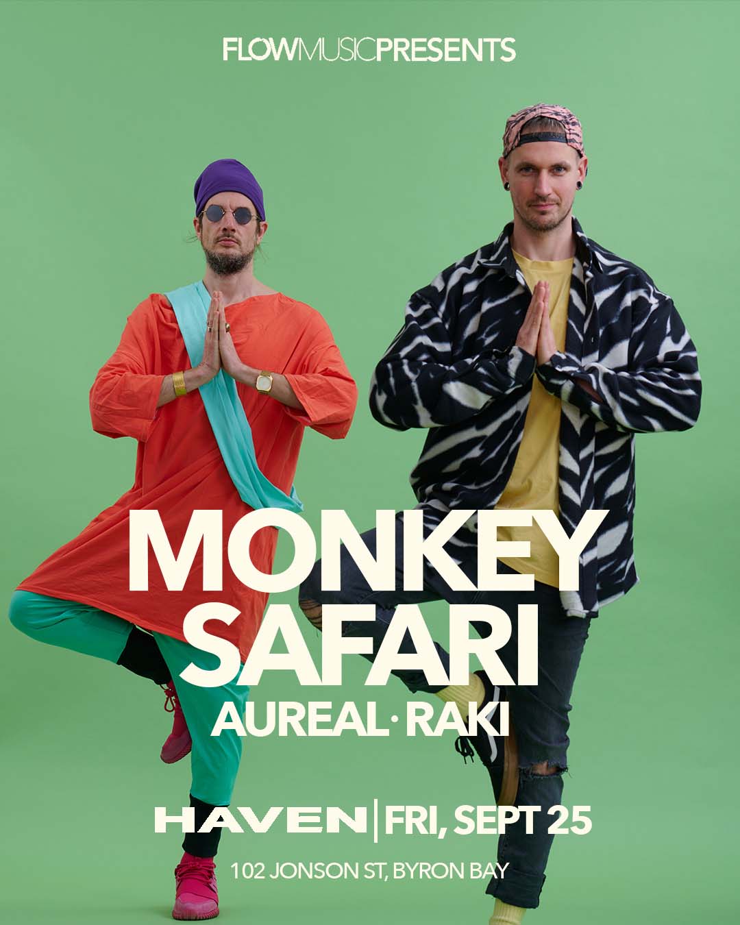 Flow Music presents: Monkey Safari, Aureal, & Raki