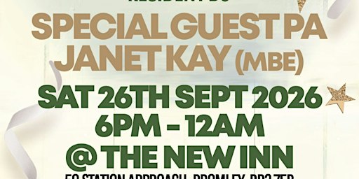 Soulfunky Sat 26th Sept 6pm-12am  @The New Inn Hayes Bromley