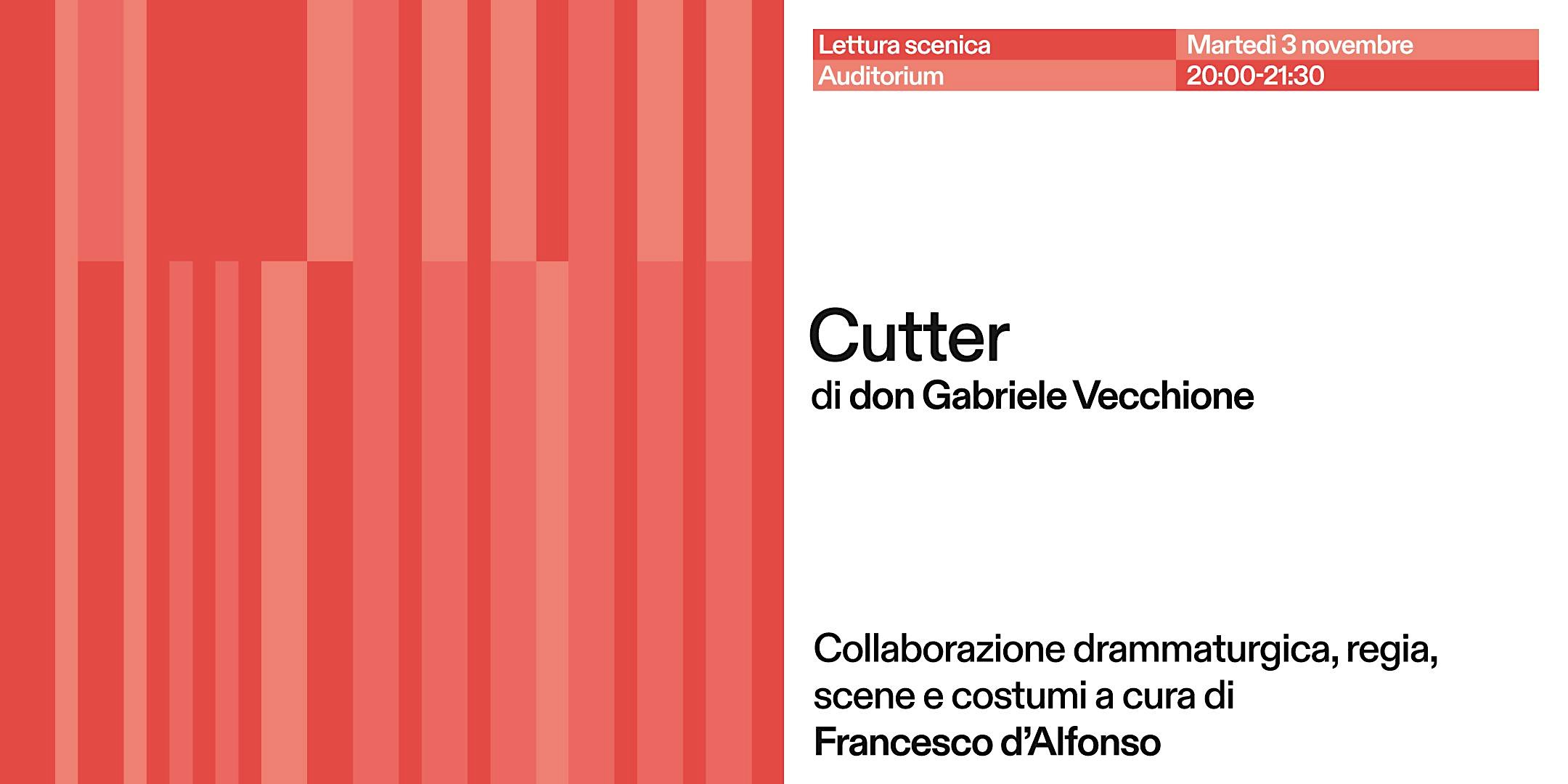 Lettura scenica “Cutter” di don Gabriele Vecchione