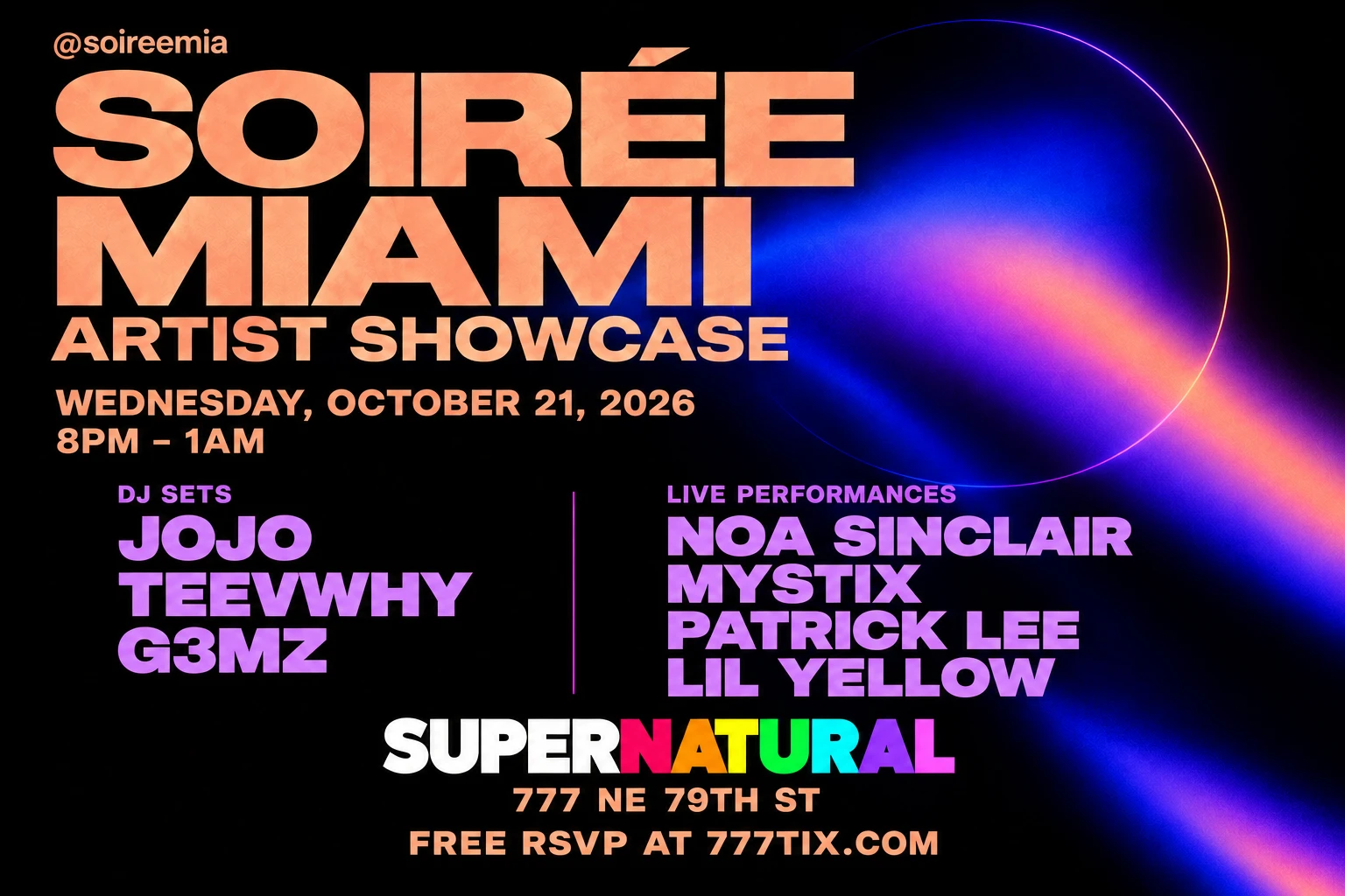Soirée Miami: Artist Showcase